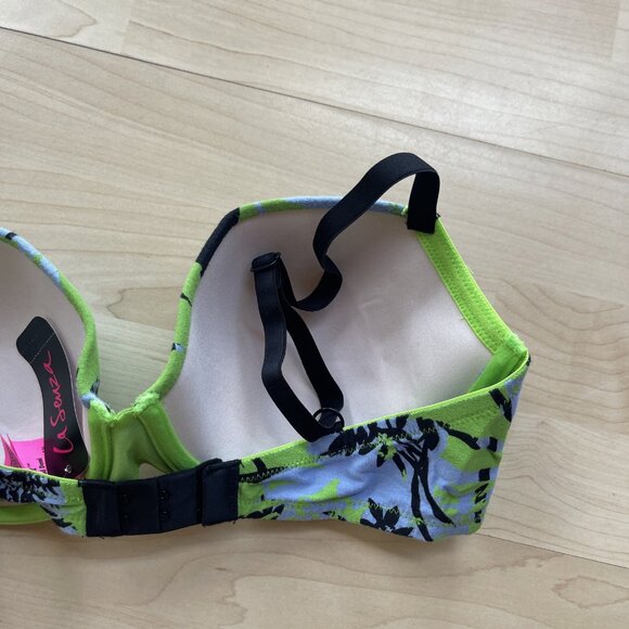 NEW La Senza Trocial Floral AOP Summer Remix Cotton Lightly Lined Demi Bra - Picture 8 of 15